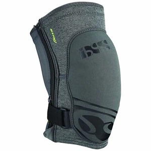 iXS Flow ZIP Knee Pads Gray Small LoopLock Silicone Stoppers Antibacterial - Picture 1 of 2