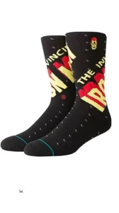 Stance Men's M Marvel Invincible Iron Man Crew Socks Sock Size 6-8.5 Black - Picture 1 of 1
