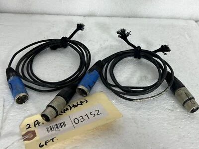 Neutrik 6FT XLR (M) To (F) 3Pin XLR Signal Jumper Cable #03152 (LOT OF 2) - Image 1 of 3