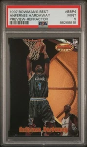 1997-98 Bowman’s Best Preview Refractor #BBP4 Anfernee Hardaway | PSA 9 Mint | - Picture 1 of 3