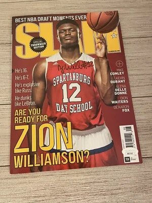 ZION WILLIAMSON SIGNED SLAM MAGAZINE JSA AUTO - Image 1 of 3