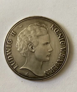 Bayern München Ludwig II. Medaille 50 mm / 29,7 g #ABA - Bild 1 von 2