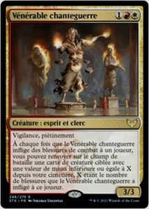 MTG Magic STX - Venerable Warsinger/Vénérable chanteguerre, French/VF - Afbeelding 1 van 1