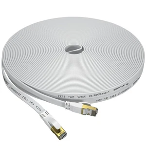 Cavo Ethernet Cat 8 25 FT, Esterno e Interno Alta Velocità Rete Resistente LAN... - Foto 1 di 7
