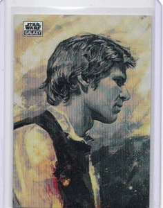 2024 Topps Chrome Star Wars Galaxy Han Solo Wave Refractor /99 #84 - Picture 1 of 2