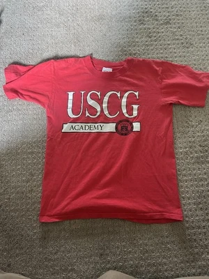 Camiseta de Colección Guardia Costera Talla Mediana Años 80 EE. UU. Militar Hecha en EE. UU. Foto 1 de 4