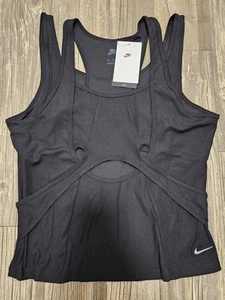 NIKE x Serena Williams Design Crew Cutout Tank Top Black Women's Sz XL NEW RARE - Picture 1 of 17