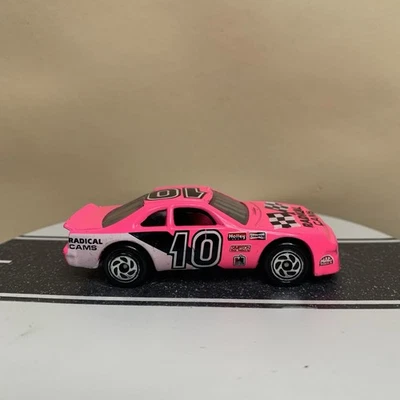 1993 Matchbox Ford Thunderbird #10 Fluorescent Pink Radical Cams Stock Car 1:66  - Image 1 of 4