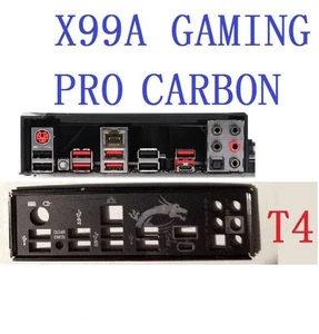 ting- Backplate For MSI X99A GAMING PRO CARBON Motherboard IO Shield plate i/o - Afbeelding 1 van 1