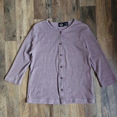 Cárdigan para mujer Dockers vintage manga 3/4 mediano mezcla de poliéster y algodón Foto 1 de 4