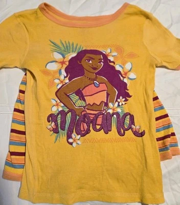 Disney MOANA 2 Piezas Conjunto Pijama Niñas Pijamas Talla 7 Pantalones Cortos y Camisa  Foto 1 de 4