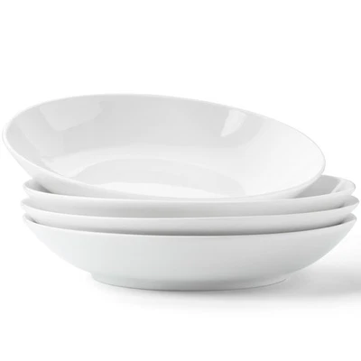 Pasta Bowls, 25.7oz Salad Bowl White Bone China Soup Bowls, 8 inch Pasta Bowl... - Image 1 of 4