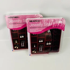 Gepflegtes Set 2 Schmuck Stax Fach Organizer Ohrringe oder Anhänger 18 - Bild 1 von 6