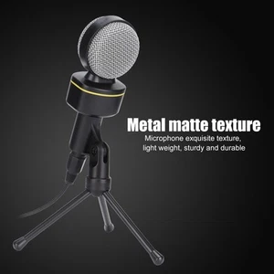 Gaming Mic Omnidirectional Low Noise Compact ABS Online Recording Supplies Fo CB - Afbeelding 1 van 23