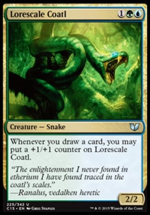 Lorescale Coatl - Light Play MTG Commander 2015 - Image 1 of 1