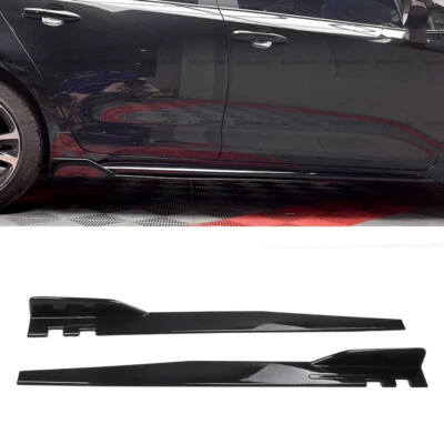 For Toyota GR86 46" Side Skirt Extension Rocker Panel Splitter Gloss Black  - Image 1 of 4