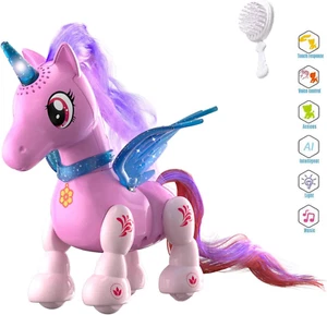 amdohai Unicorn Toys for Girls, Interactive Toy for Kids, Walking and Dancing Ro - Picture 1 of 8