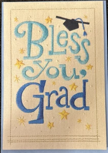 Hallmark Bless You, Grad Greeting Card, Religious - Picture 1 of 3