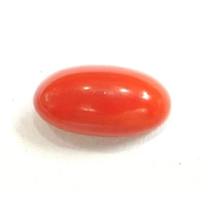 6,28 kt zertifizierter natürlicher italienischer roter Koralle Moonga Edelstein - Bild 1 von 3