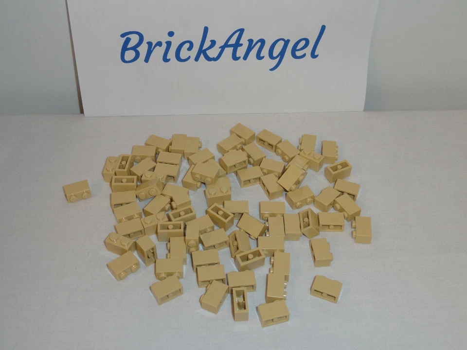 LEGO NUEVO 1X2 Ladrillos Bronceados Lote A Granel de 100 Piezas 3004 Arena Foto 1 de 1