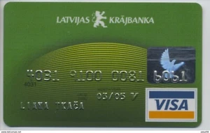 2001-2005 LATVIA Latvijas Krajbanka / Visa Classic - Picture 1 of 2