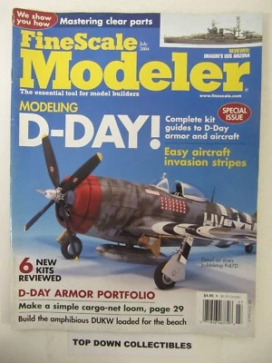 Fine Scale Modeler Magazine  July  2004    Modeling D-Day Special Issue - Image 1 of 2