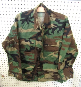 NOS USGI Hot Weather Ripstop Woodland BDU Camouflage Combat Coat X-Small X-Short - Picture 1 of 4