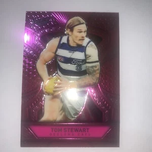 Select AFL Footy Stars 2025 TOM STEWART Dragon Scales Pink Geelong Cats - Picture 1 of 2