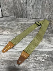 Fender Green WeighLess Guitar Strap - Picture 1 of 3
