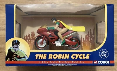 2005 CORGI BATMAN CLASSICS DC THE ROBIN CYCLE 1:16 SCALE DIECAST VEHICLE FIGURE - Image 1 of 4