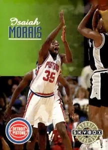 1992-93 SkyBox #338 Isaiah Morris Rookie Detroit Pistons - Picture 1 of 2