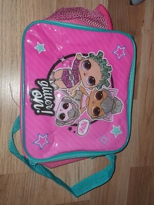 L.O.L SURPRISE! Rectangular Insulated Lunch Bag With Pocket & Shoulder Strap - Picture 1 of 3