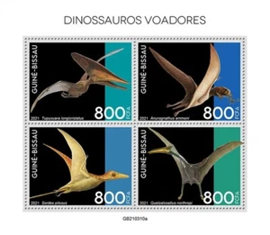 Guinea-Bissau - 2021 Flying Dinosaurs - 4 Stamp Sheet - GB210310a - Picture 1 of 1