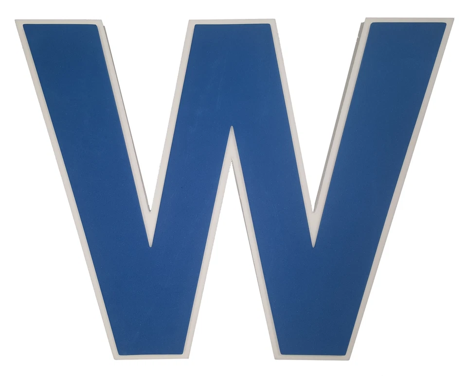 Letrero con logotipo de espuma de ventilador 3D de los Chicago Cubs (W) Foto 1 de 1
