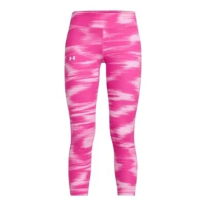 Under Armour Girls Pink Motion Printed Ankle Crop Pants Fitted Size M NWT - Picture 1 of 8