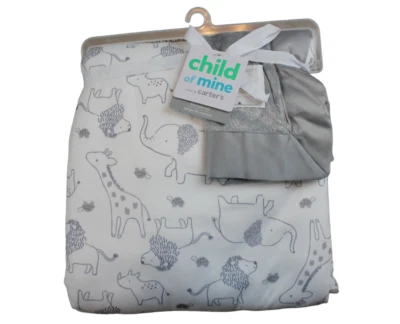 Child of Mine Carters белый серый сафари безопасности одеяло комплект Baby мальчиков новый с Ярлыками недостаток - Изображение 1 из 4