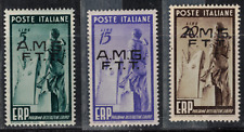 ITALY TRIESTE ZONE A  1949-ERP HELP ITALY POSTAGE STAMPS O/P A.M.G.F. T.T. MH
