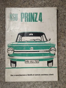 libretto uso e manutenzione NSU 4L - Foto 1 di 2