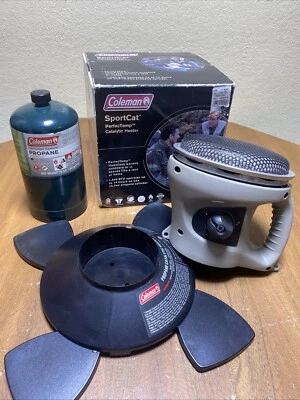 Calentador de propano catalítico Coleman SportCat 5035 camping caza ENVÍO RÁPIDO Foto 1 de 4