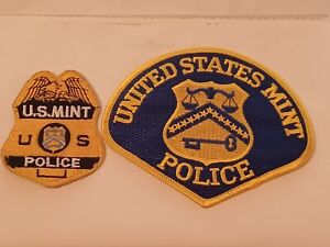 United States Mint Police 2 patch set, brand new with FREE shipping!