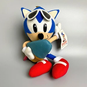 【Raro】1994 SEGA SONIC Sonic the Hedgehog Peluche 9" Surf Limited Imbottito Giappone - Foto 1 di 9