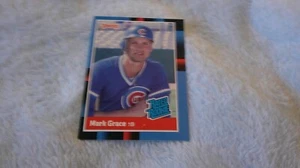Mark Grace, 1st Base, Rated Rookie, Chicago Cubs, Donruss #40, 1988 - Imagen 1 de 2