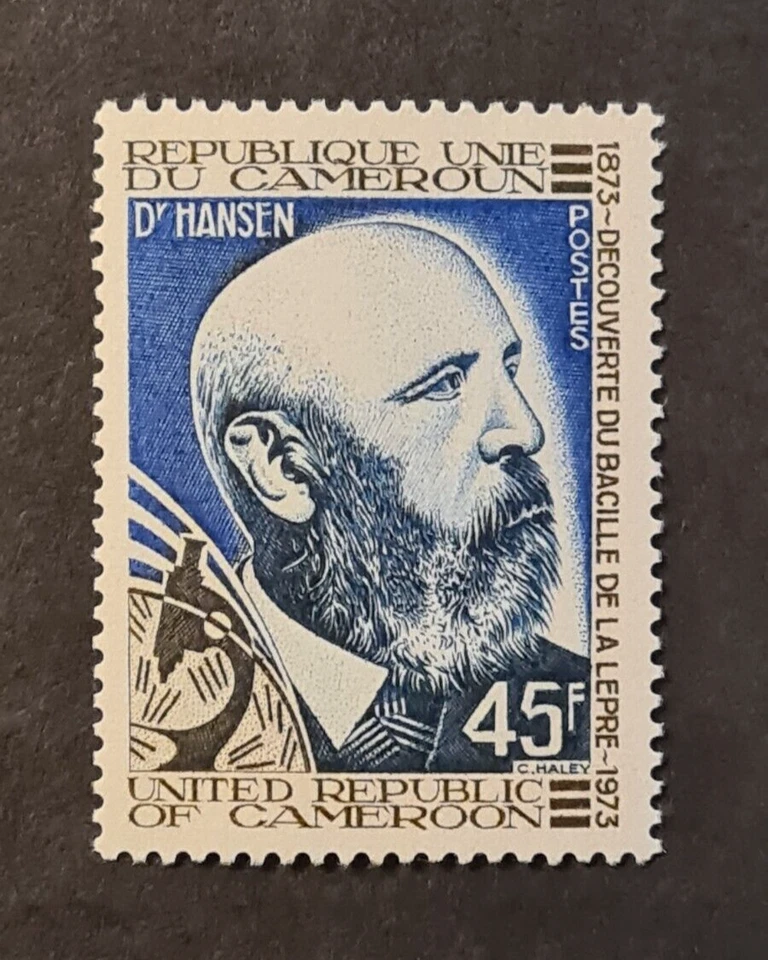 Camerún 1973 XF MNH HANSEN MEDICINA HOMBRE FAMOSO DESCUBRIMIENTO DE LEPRA Foto 1 de 1