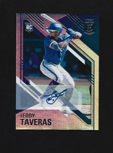 2021 Panini Chronicles Leody Taveras Elite Auto #14 - Texas Rangers - Picture 1 of 2