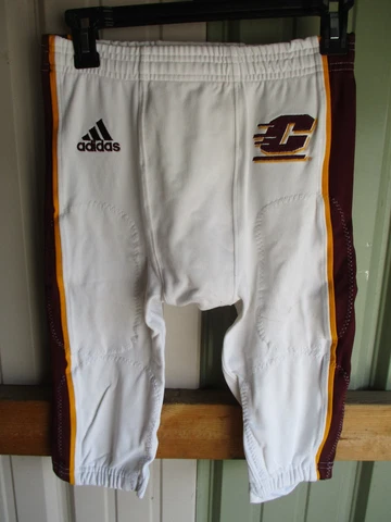 Central Michigan Football Pants Adidas White Size Men's Medium Used Cover