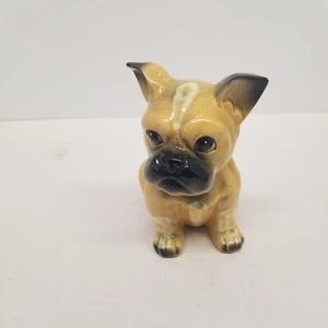 Vintage 8" Ceramic Boxer Dog Figurine, Made In Japan, Nice Shape - Picture 1 of 8