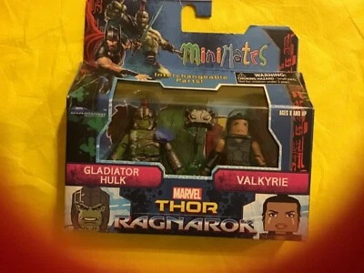 MINIMATES MARVEL RAGNAROK GLADIADOR HULK Y VALQUIRIA Foto 1 de 2