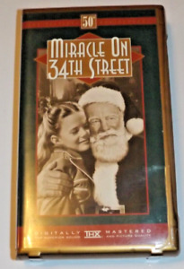 MINT VHS Miracle on 34th Street The 50th Anniversary Edition Gold 1947 1997 B&W