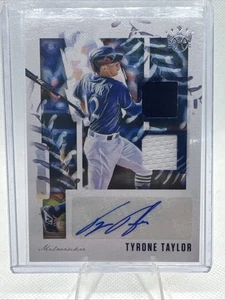 2020 Panini Diamond Kings Dual Patch and Autograph Brewers Tyrone Taylor - Picture 1 of 4