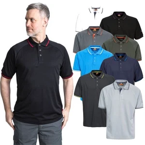 Trespass Bonington Mens Polo Shirt Plain T - Picture 1 of 23